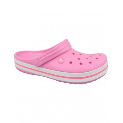 Crocs Crocband Γυναικεία Παπούτσια Θαλάσσης Pink Lemonade / White 11016-62P