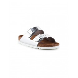 Birkenstock Arizona Soft Footbed Natural Γυναικεία Σανδάλια Ανατομικά Metallic Silver 1005961