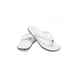 Crocs Crocband Flip Flops σε Λευκό Χρώμα 11033-100