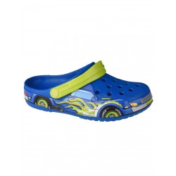 Crocs Παιδικά Ανατομικά Σαμπό Θαλάσσης Fun Lab Truck Band 207074-4JL Μπλε