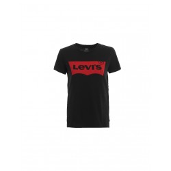 Levi's The Perfect Large Batwing Γυναικείο T-shirt Μαύρο με Στάμπα 17369-0201