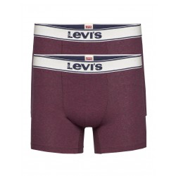 Levi's Ανδρικά Μποξεράκια Μπορντό 2Pack 37149-0401