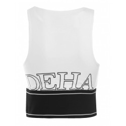 Deha B64401 Αμάνικο Crop Top Λευκό