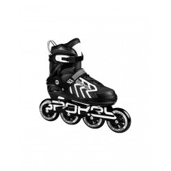 Roller skates Spokey Khan Bk / Wh Jr 927032-927033