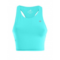 Deha Αμάνικο Αθλητικό Crop Top Τιρκουάζ B64201-55601