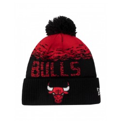 New Era Chicago Bulls Pom Pom Beanie Γυναικείος Σκούφος Πλεκτός σε Μαύρο χρώμα 12122723