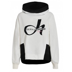 Deha Bicolor Hoodie B7474018001 Λευκό