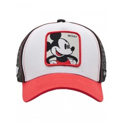 Capslab Disney Mickey CL-DIS-1-MIC4 Γυναικείο Jockey με Δίχτυ Λευκό / Κόκκινο / Μαύρο