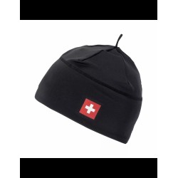 Odlo Hat Polyknit Fan Warm Eco Swiss 762680CHFBL Μαύρο