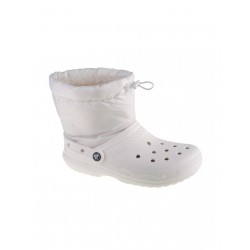 Crocs Classic Lined Neo Γυναικεία Μποτάκια με Γούνα Λευκά 206630-143