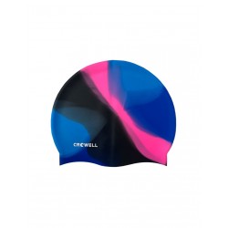 Crowell Multi Flame silicone swimming cap col17