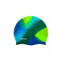 Crowell Multi Flame silicone swimming cap col 20