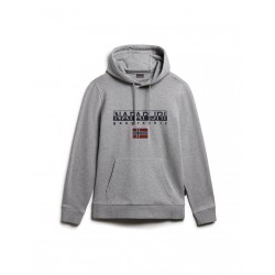 Napapijri B-Ayas Ανδρικό Φούτερ με Κουκούλα και Τσέπες Medium Grey Melange NP0A4GJA1601