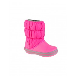 Crocs Puff Παιδικές Μπότες Χιονιού Candy Pink 14613-6TR