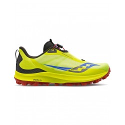 Saucony Peregrine 12 ST S20739-25 Ανδρικά Αθλητικά Παπούτσια Trail Running Lime / Spice