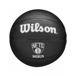 Wilson Team Tribute Mini Μπάλα Μπάσκετ Outdoor WZ4017604XB Brooklyn Nets