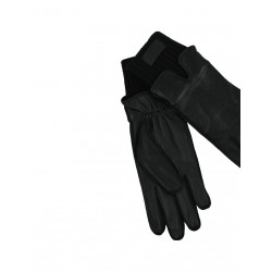 UGG Leather Tech Knit Cuff Glove 20041BLK