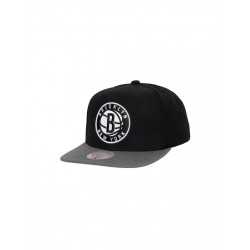 Mitchell Ness NBA Brooklyn Nets NBA Team 2 Tone 20 Snapback NBA Nets Cap HHSS3264BNEYYPPPBKGY