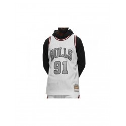 Mitchell Ness NBA Cracked Cement Swingman Jersey Bulls 1997 Dennis Rodman TFSM5934CBU97DRDWHIT