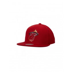 Mitchell Ness NBA Miami Heat Team Ground 20 Snapback Hwc Heat Cap HHSS3258MHEYYPPPRED1