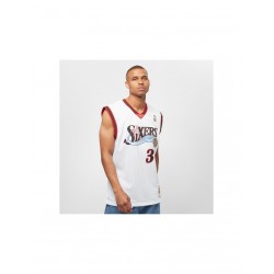 Mitchell Ness NBA Swingman Home Jersey 76ERS 00 Allen Iverson M SMJYGS18200P76WHIT00AIV