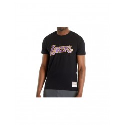 Mitchell Ness NBA Team Logo Tee Los Angeles Lakers BMTRINTL1051LALBLCK