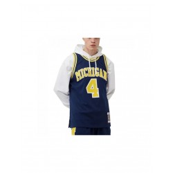 Mitchell Ness NCAA Swingman Road Jersey Michigan1991 Chris Webber SMJY4437UMI91CWEASBL