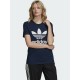 Adidas Trefoil Γυναικείο T-shirt Collegiate Navy με Στάμπα  GD2314