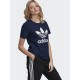 Adidas Trefoil Γυναικείο T-shirt Collegiate Navy με Στάμπα  GD2314