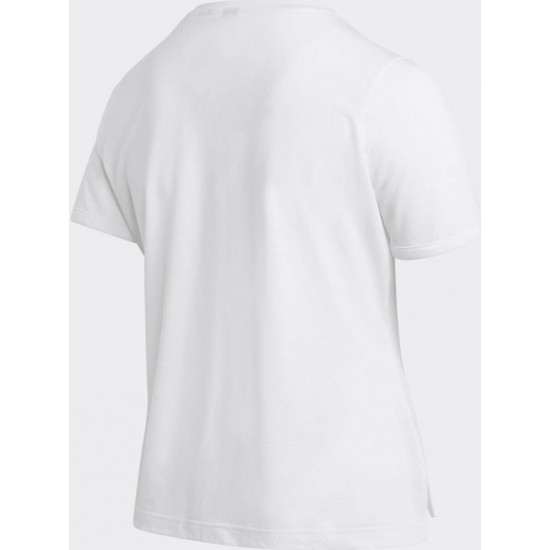 Adidas Αθλητικό Γυναικείο T-shirt Λευκό με Στάμπα  GK5087